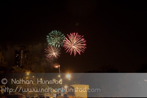 Minneapolis fireworks on 4 July 2010